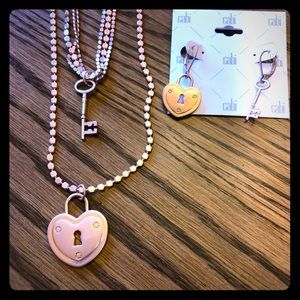CAbi Lock and necklaces and earrings